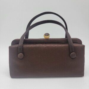 Vintage "After Five"‎ Bag Wine Color Evening Bag with Change Purse Read Desc